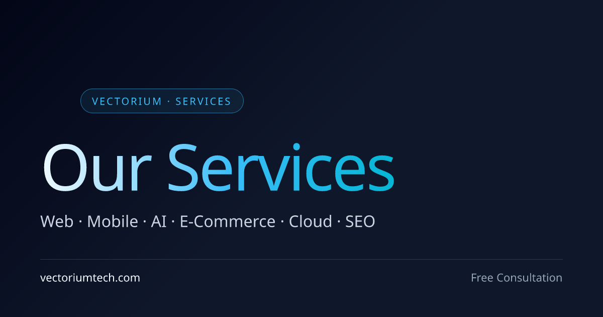 Stand Out with Our Technology Solutions | Vectorium | Vectorium